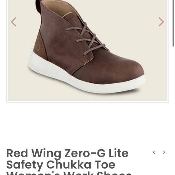 Redwing Zero G Lite Chukka Womens steel toe boots Size EU37.5/US7 EUC - Picture 2 of 9